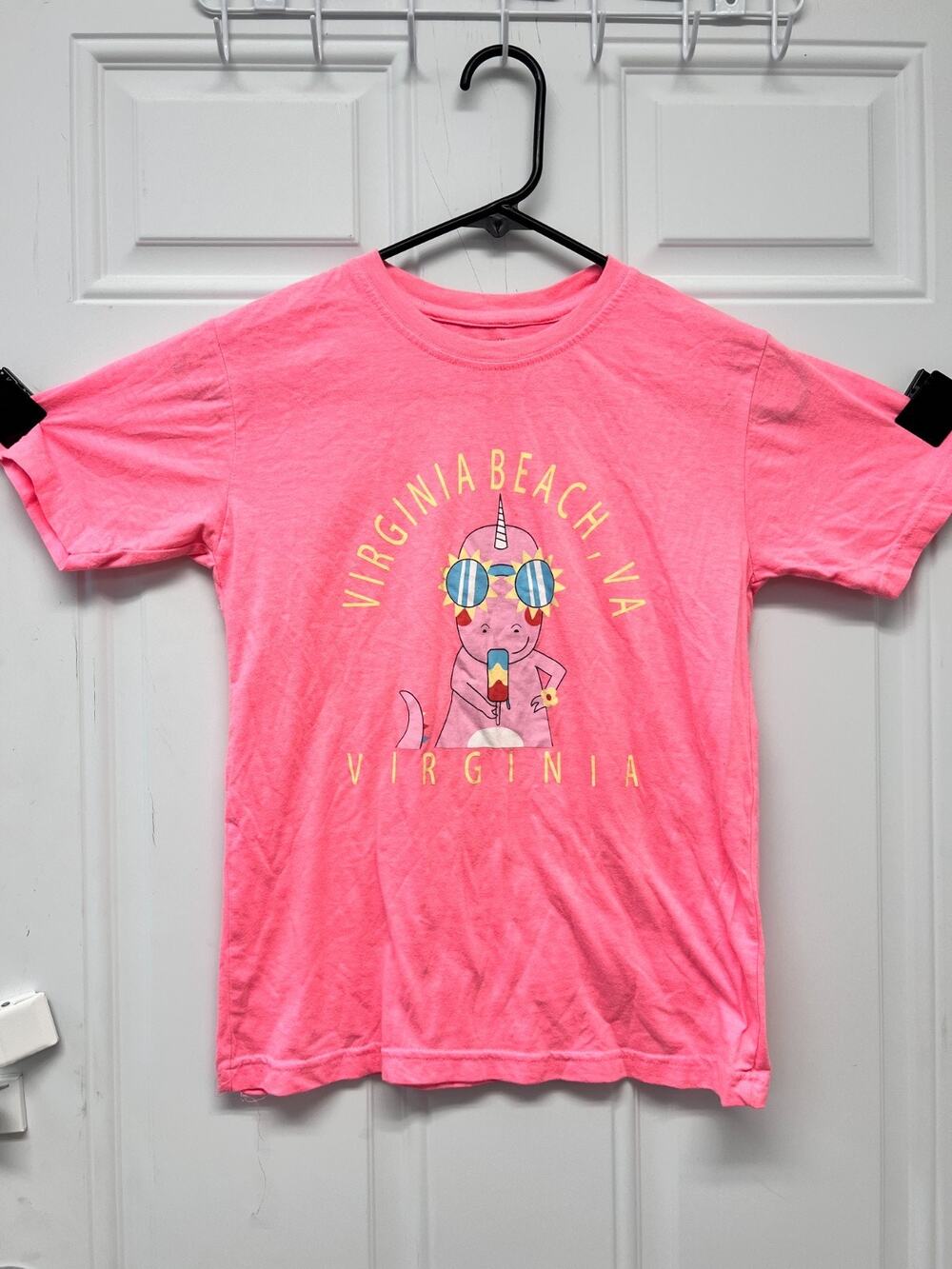 Virginia Beach Girls 10/12 Med T-Shirt Surf NOC3560